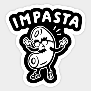 Impasta Shirt Funny Food Sticker